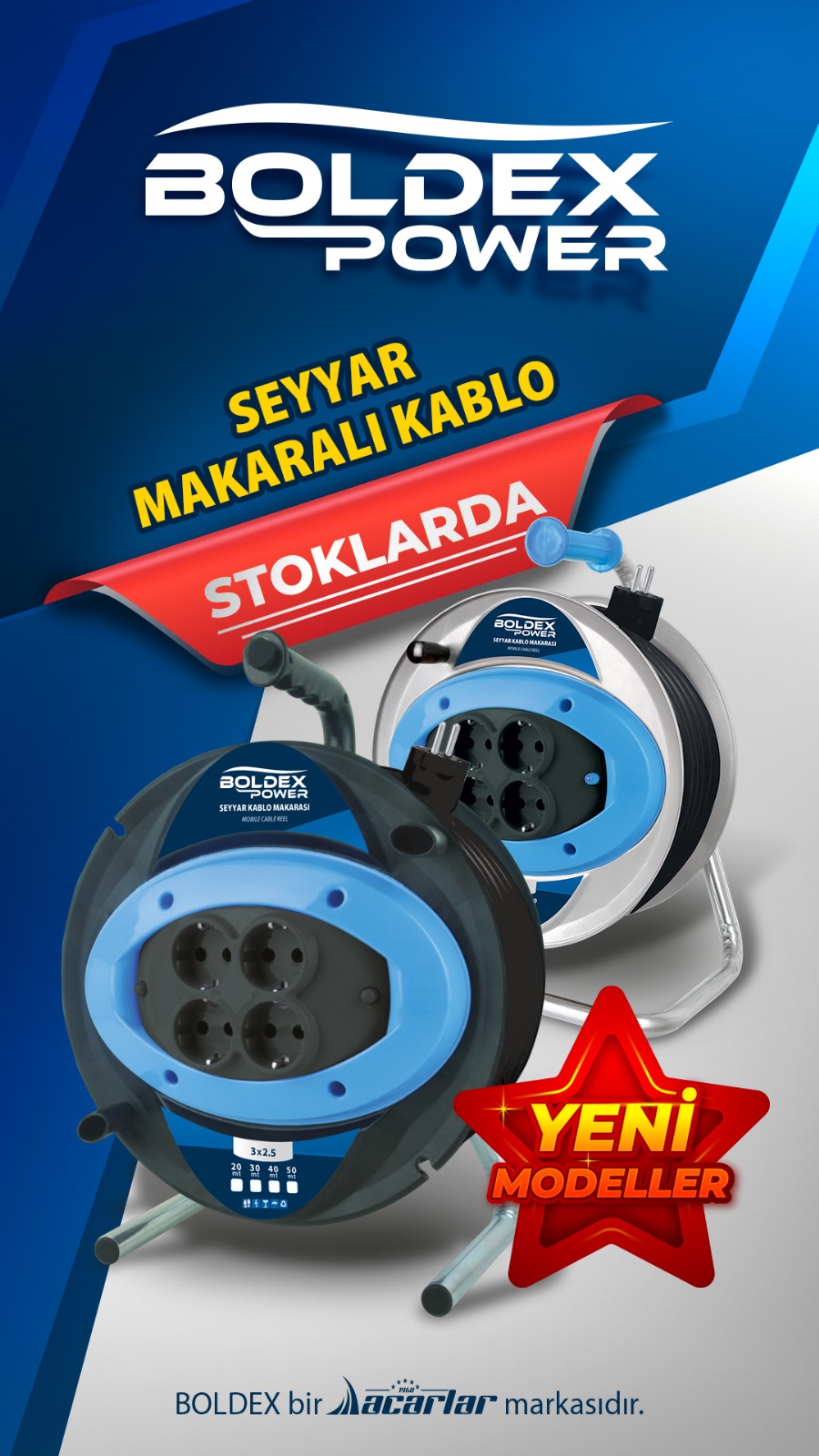 BOLDEX MAKARALI KABLO 50 MT 3 X 2,50